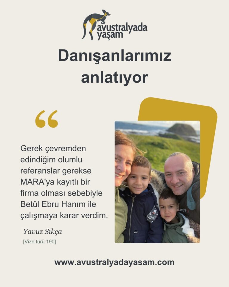 Yavuz Sıkça — Avustralya 190 eyalet sponsorluğu başarı hikâyesi
